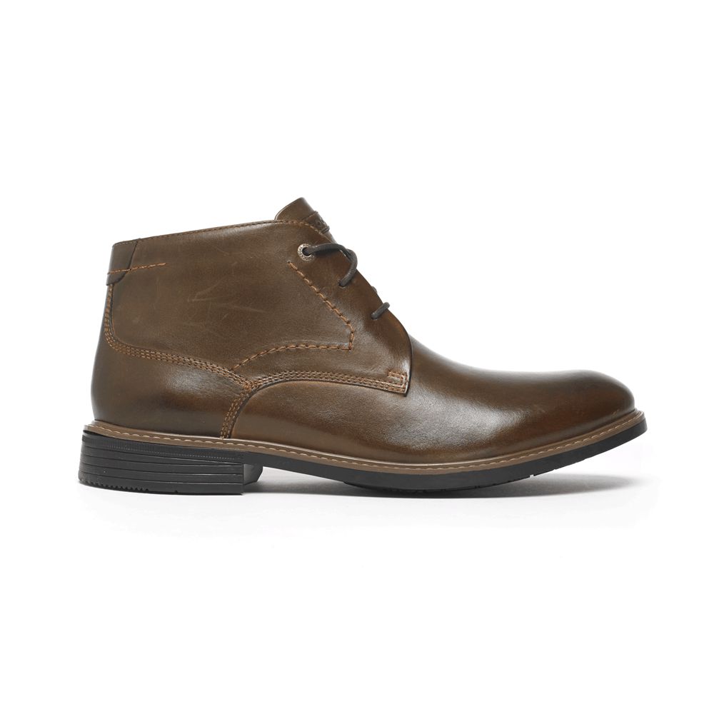 Chukka Boots Homem Rockport Classic Break Marrom Escuro,Portugal QIZBM-5874